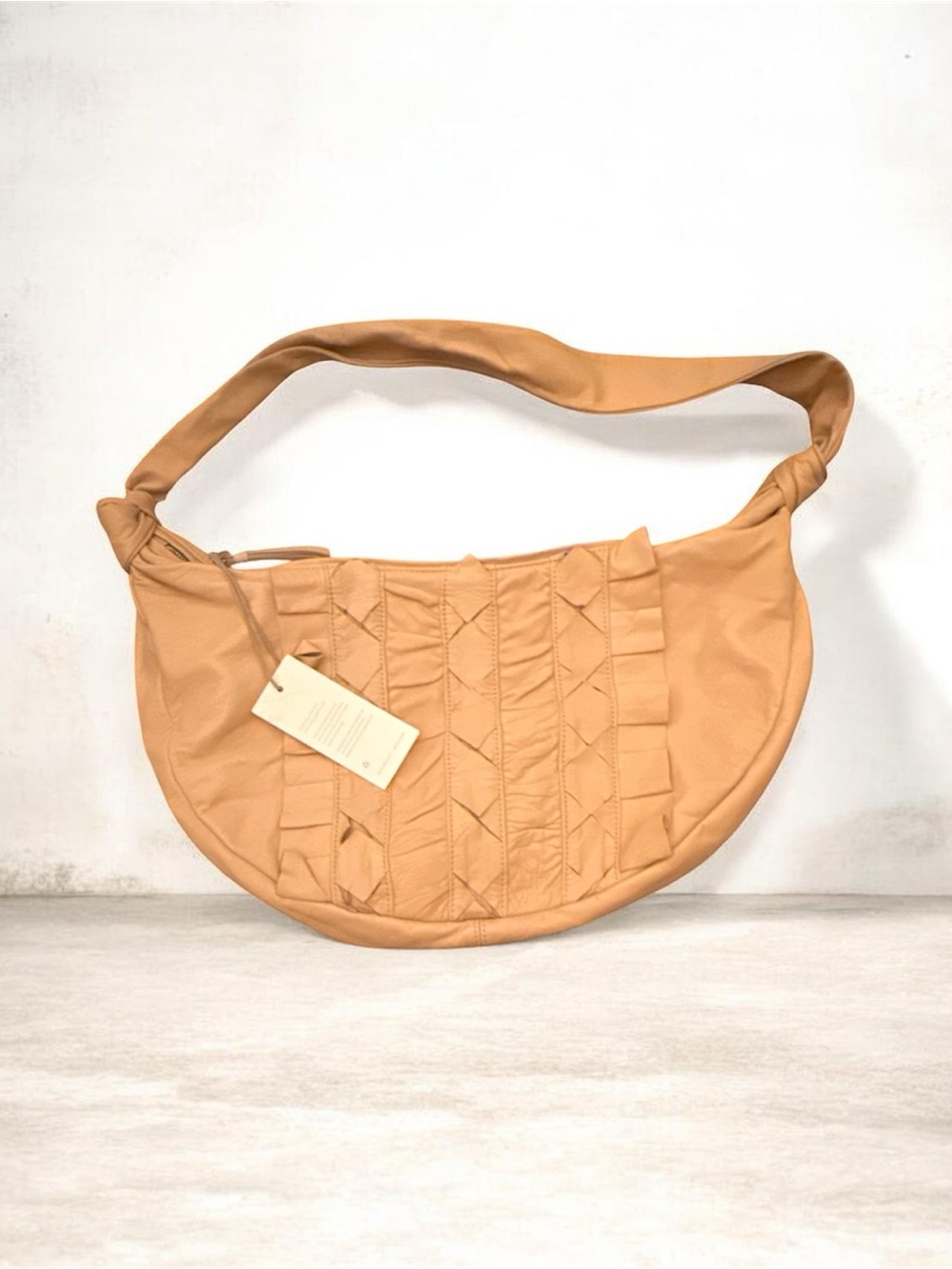 NEW Cleobella Genuine leather crossbody nude bag